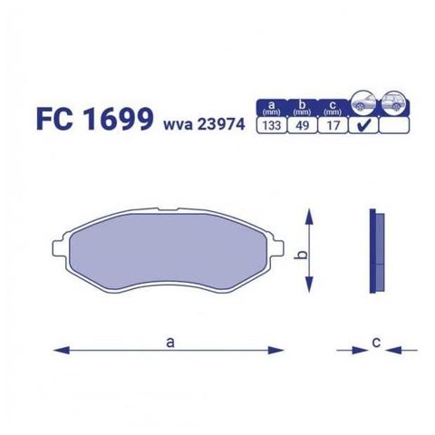 Колодки Frico FC1699 цена, от 7.10 USD