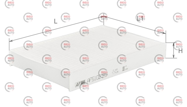 Фильтр воздушный отопителя Alpha Filter AF5102 цена, от 3.13 USD