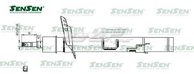 Амортизатор задний левый 42141494 Sensen