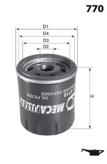 Купить ELH4454 Mecafilter Фильтр центробежный очистки масла