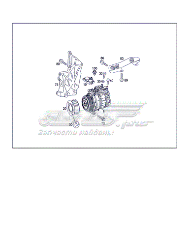 Шкив компрессора кондиционера MERCEDES A0002342512