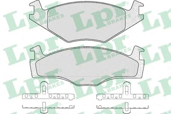 LPR05P225 LPR Колодки передние