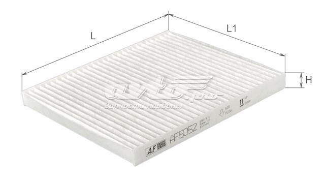 Фильтр воздушный отопителя Alpha Filter AF5052 цена, от 2.51 USD