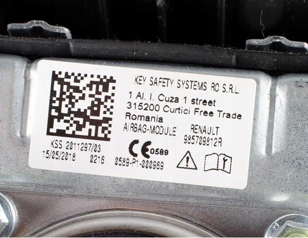 Airbag в мультируль Renault (RVI) 985709812R цена, от 28.18 USD