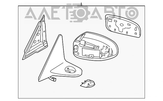 963021NC2A Nissan/Infiniti Левое боковое зеркало