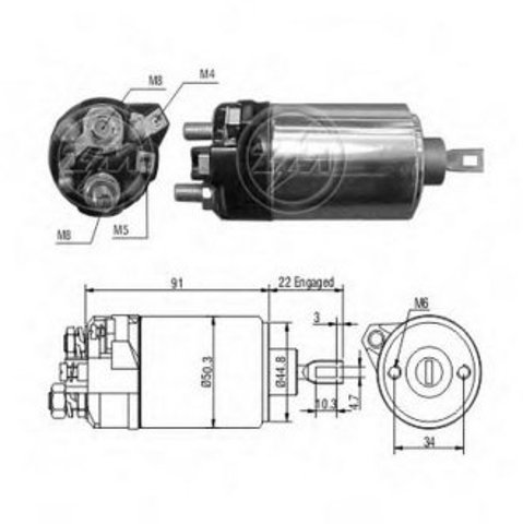 Стартер ZM628 ZM