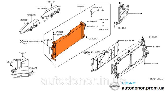Радиатор охлаждения двигателя Signeda RA13442Q цена, от 62.05 USD