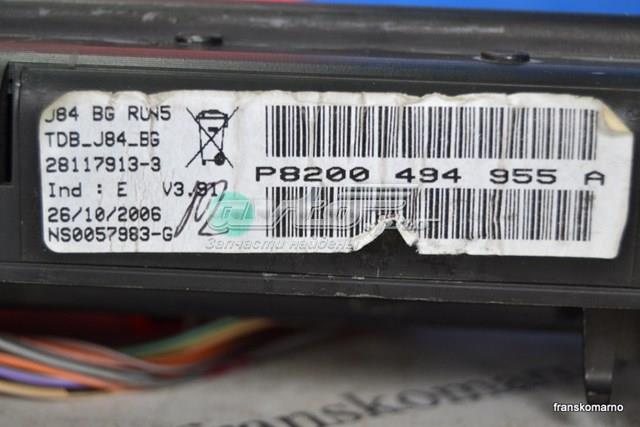 8200494955 RENAULT Tablero De Instrumentos (Panel De Instrumentos) 8200494955 RENAULT
