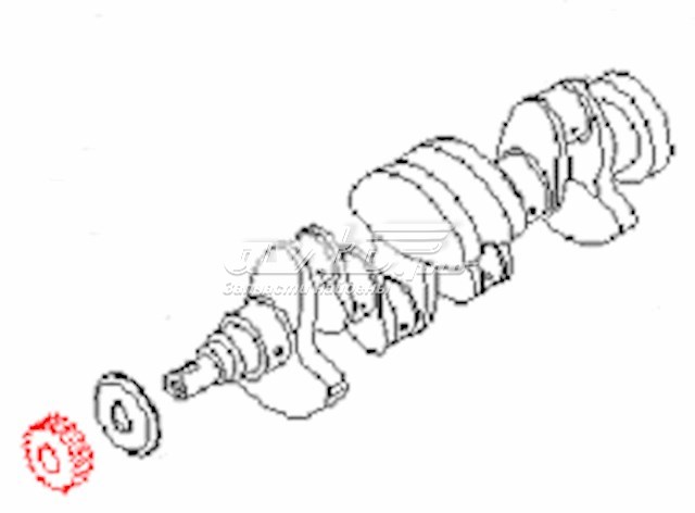 Звездочка привода коленвала 13021D0100 Nissan