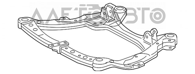 5110048070 Toyota Viga de suspensão dianteira (plataforma veicular)