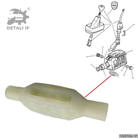 Кронштейн кулисы КПП DF13138 Detali IF