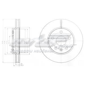 Передние тормозные диски BG4187C Delphi