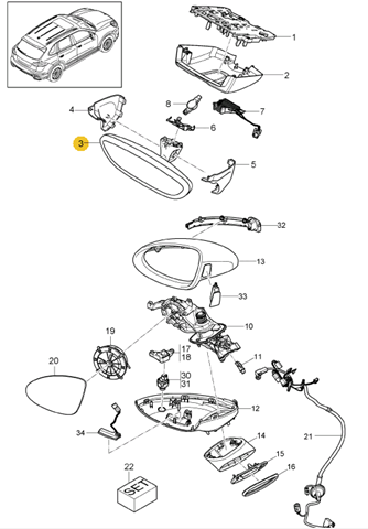  7PP857511H1E0 Porsche