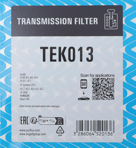 Фильтр АКПП TEK013 Purflux