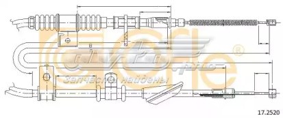 Трос ручника 172520 Cofle