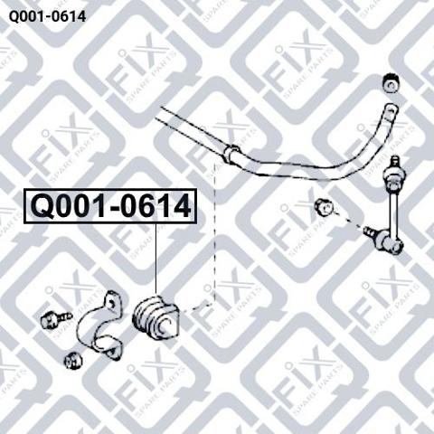 Резинка заднего стабилизатора Q-fix Q0010614 цена, от 1.98 USD