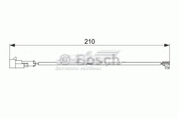 Датчик зносу колодок 1987474520 BOSCH