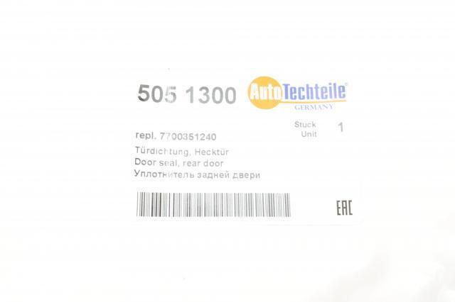 Уплотнитель двери задней (на кузове) Autotechteile 5051300 цена, от 61.93 USD