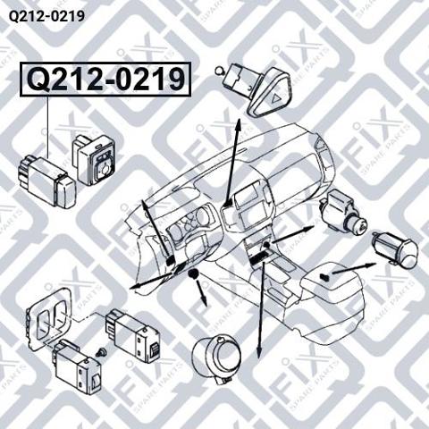 Кнопка включения противотуманных фар Q-fix Q2120219 цена, от 13.22 USD