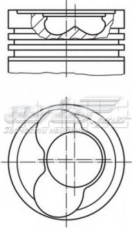 Поршня, 2-й ремонт (+0,50) 305802 MAHLE