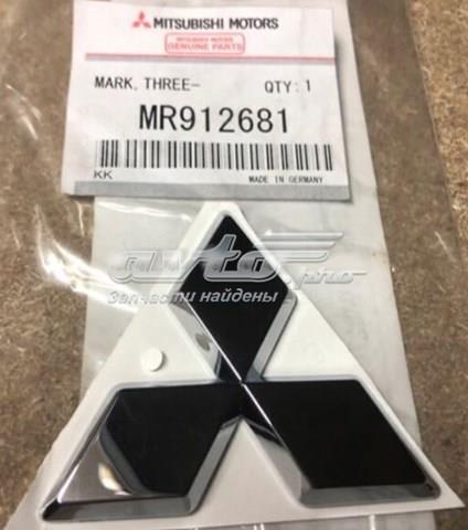 MR912681 Mitsubishi emblema de tampa de porta-malas (emblema de firma)