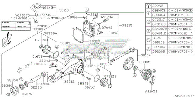  38312AA050 Subaru