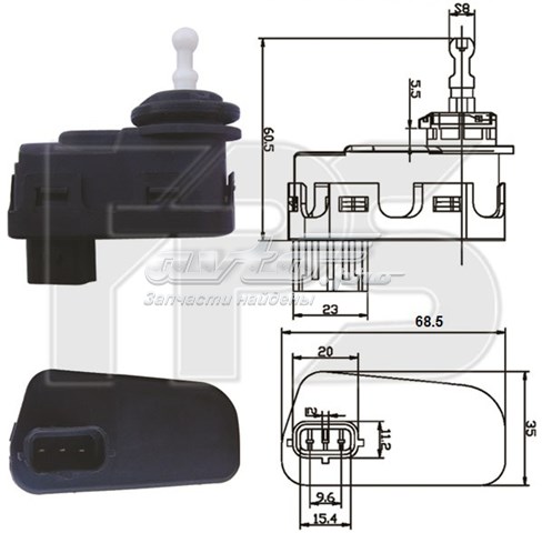 Corretor da luz para Hyundai Tucson I JM