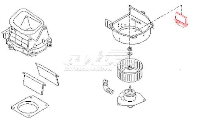 2715062J60 Nissan resistor (resistência de ventilador de forno (de aquecedor de salão))