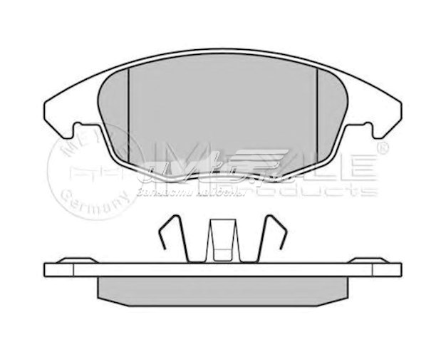 Купить 252453818 Meyle Колодки тормозные