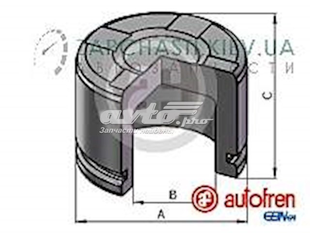 Поршень тормозного суппорта заднего  AUTOFREN D025662