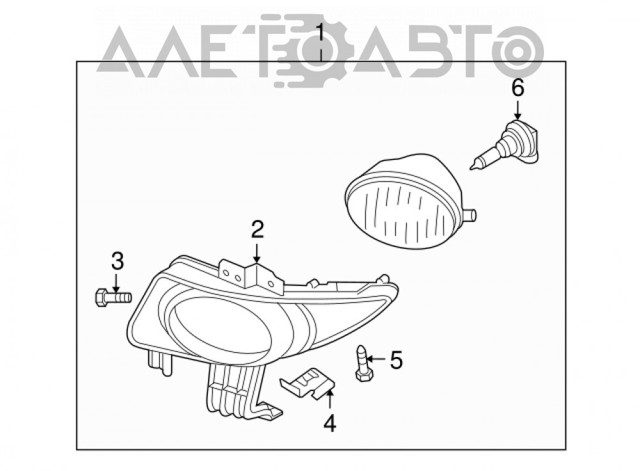 Купить BN8P51680A Mazda Туманка правая