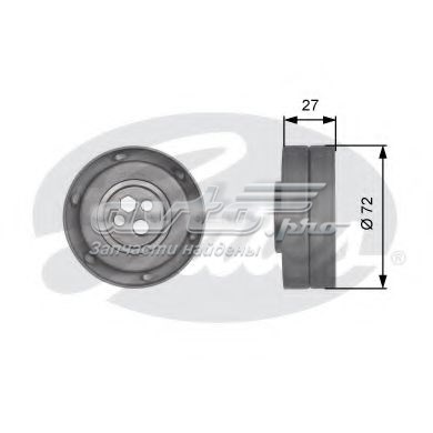 Ролик натягувача ременя ГРМ T41217 GATES