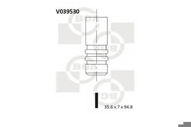 V039530 BGA клапан впускной
