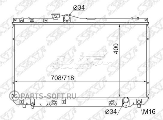 TY000590 SAT Радиатор основной