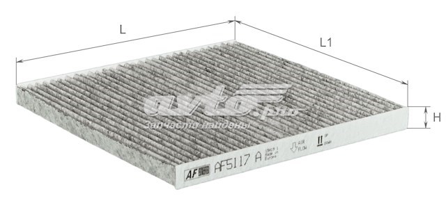 Купить AF5117A Alpha Filter Фильтр салона угольный