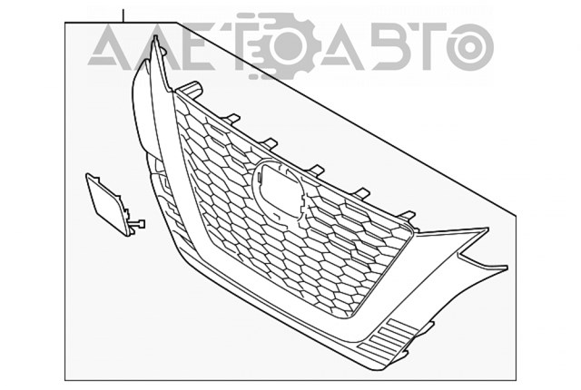 623106CA1A Nissan/Infiniti Решетка радиатора