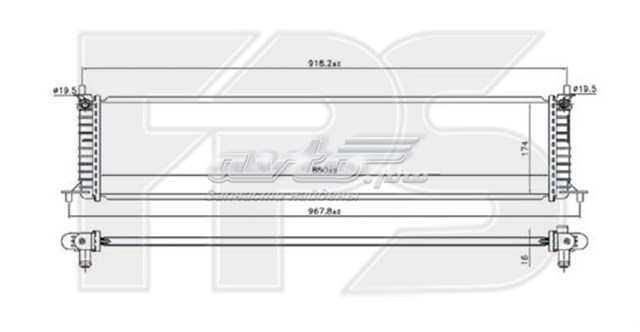 Радиатор FP85A794NS Nissens