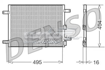 Radiador de aire acondicionado DCN01023 DENSO