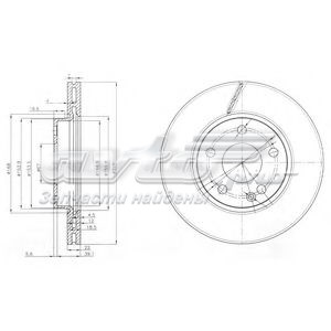 Диск гальмівний передній BG3845C DELPHI