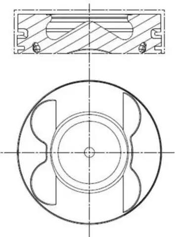 001PI00106000 Mahle Original Поршень в комплекте на 1 цилиндр, STD