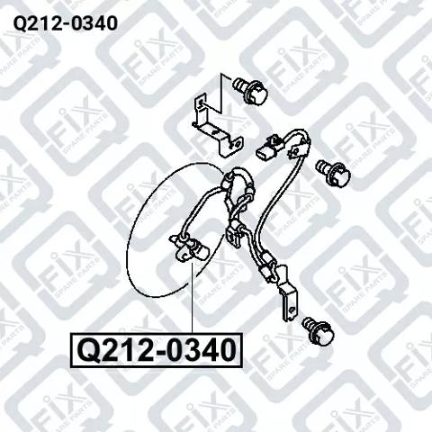 Q2120340 Q-fix Датчик ABS передний правый