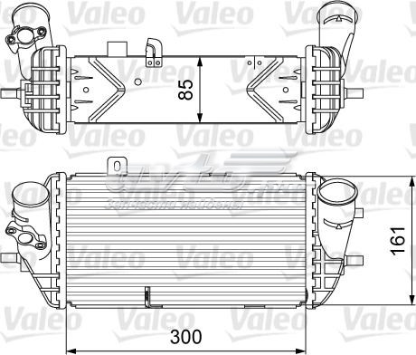 Radiador de intercooler 818637 VALEO