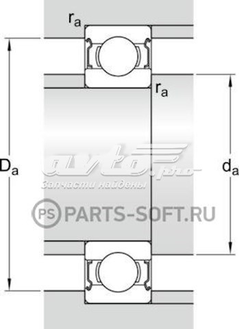 Подшипник стартера SKF 62042Z