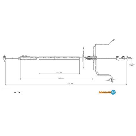 Трос газу 280301 ADRIAUTO