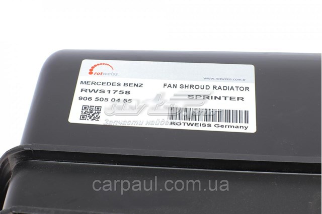 Диффузор радиатора охлаждения Rotweiss 9065050455 цена, от 27.83 USD