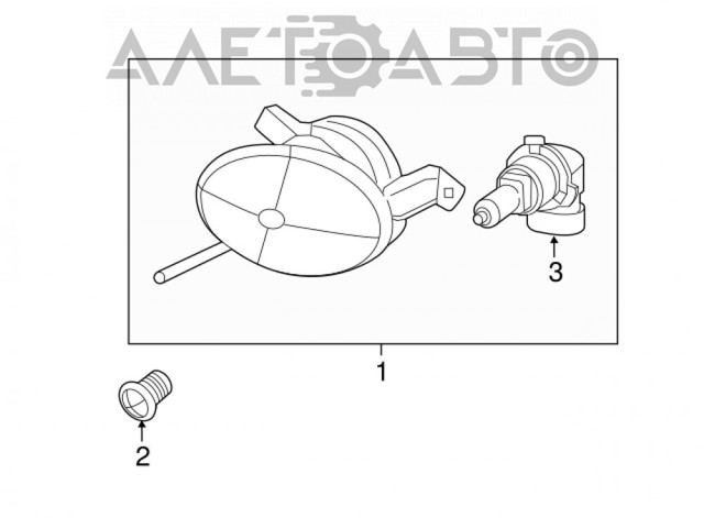 Фара противотуманная правая FP7411H2E Depo/Loro