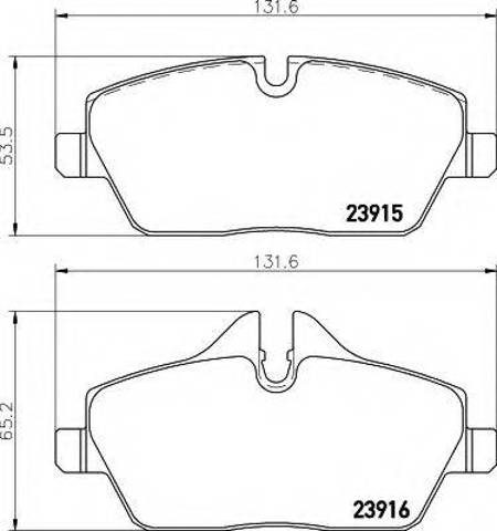 Передние тормозные колодки 986494120 Bosch