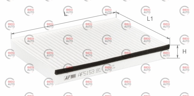 Фильтр воздушный отопителя Alpha Filter AF5153 цена, от 2.97 USD