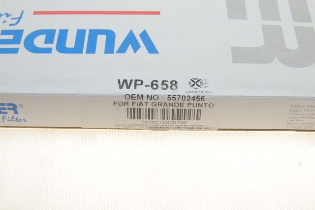 Купить WP658 Wunder Фильтр салона угольный
