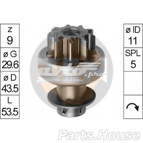 ZN0809 ZEN бендикс стартера